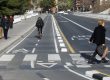 Carril bici segregado Pont de les Arts