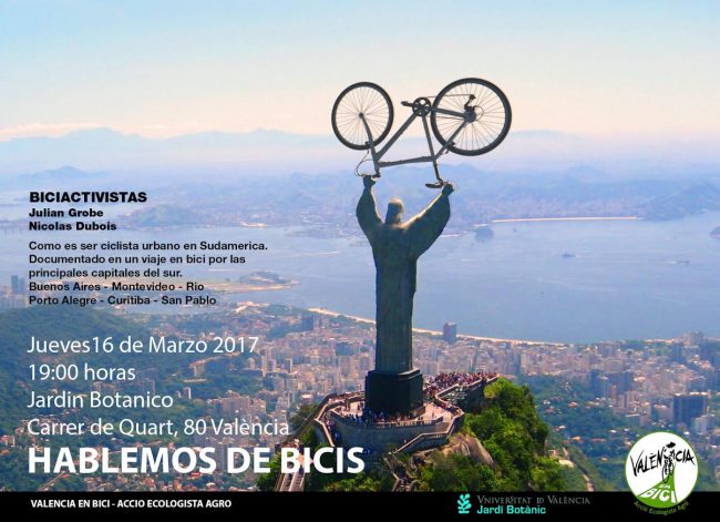 Cartel Hablemos de Bicis de marzo del 2017